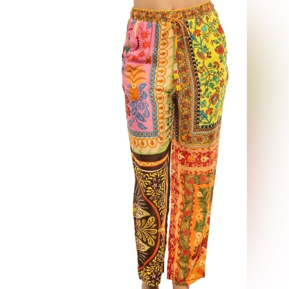 FARM Rio Mixed Scarves Pants - Picture 10 of 10